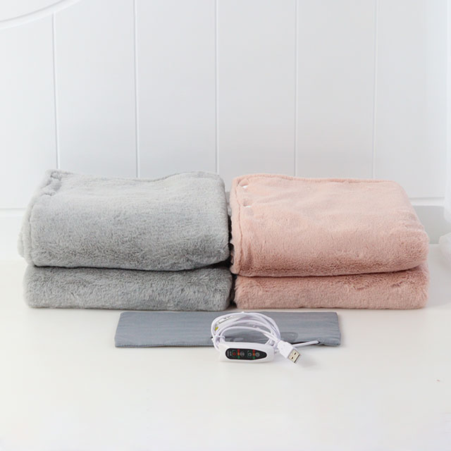 Мягкая шаль с подогревом и USB, зимнее электрическое одеяло с подогревом для шеи и плеч, женское одеяло с подогревом и логотипом на заказ, 100% ПП хлопок, 86401 дюйма