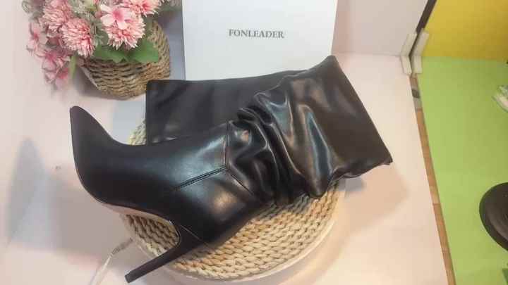 Knee-High Breathable Leather Boots for Women - OEM Knee-High Breathable Leather Boots for Women - OEM