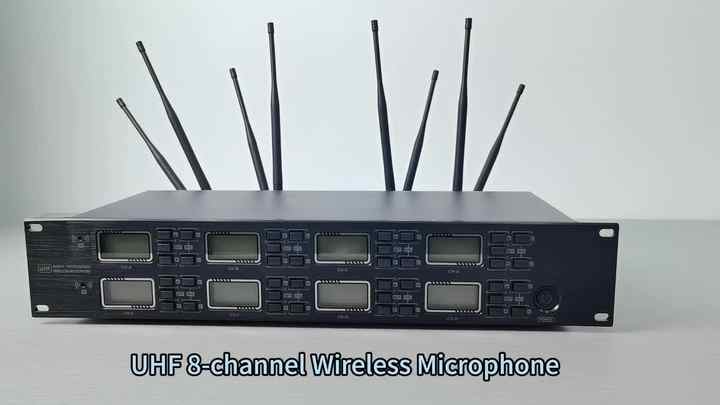 UR-8000-S 640-690mhz UHF Wireless Microphone System - 8 Channels