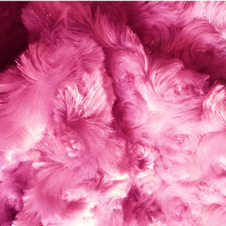 浅粉色超柔聚酯 pv 羊毛拉丝天鹅绒内饰面料