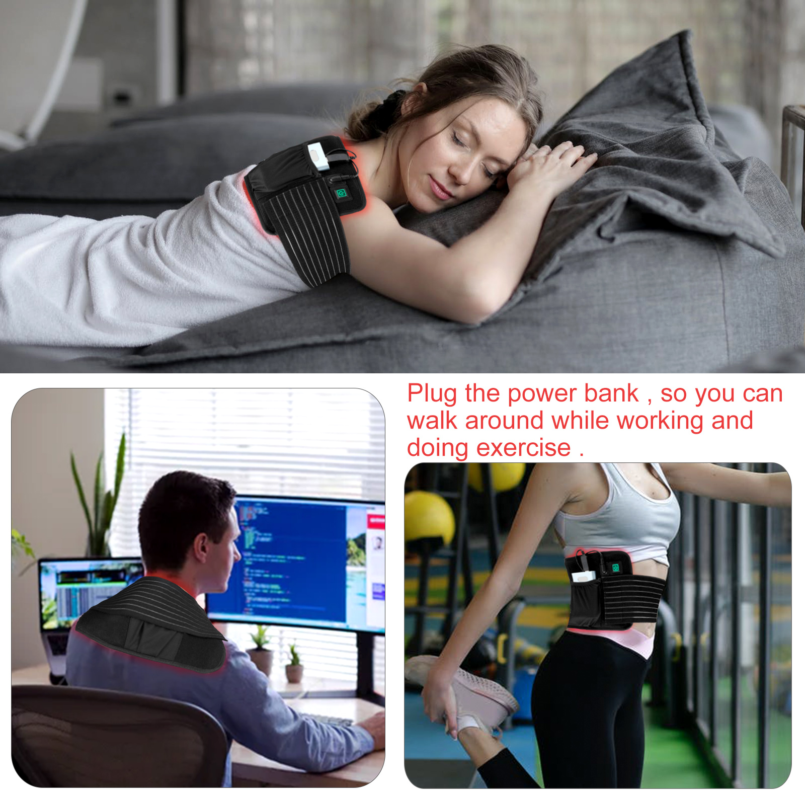 Инфракрасный 850 нм 660 нм плоский живот жиросжигатель горячий пояс для снижения веса