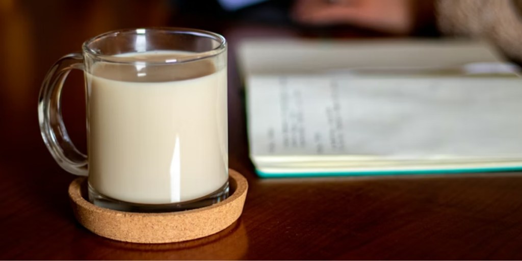 Wood coaster on a working desk