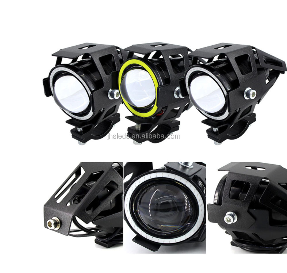 source u7 摩托车头灯雾灯 h4 h6 led 射灯摩托车防水 u7 高低光 6000