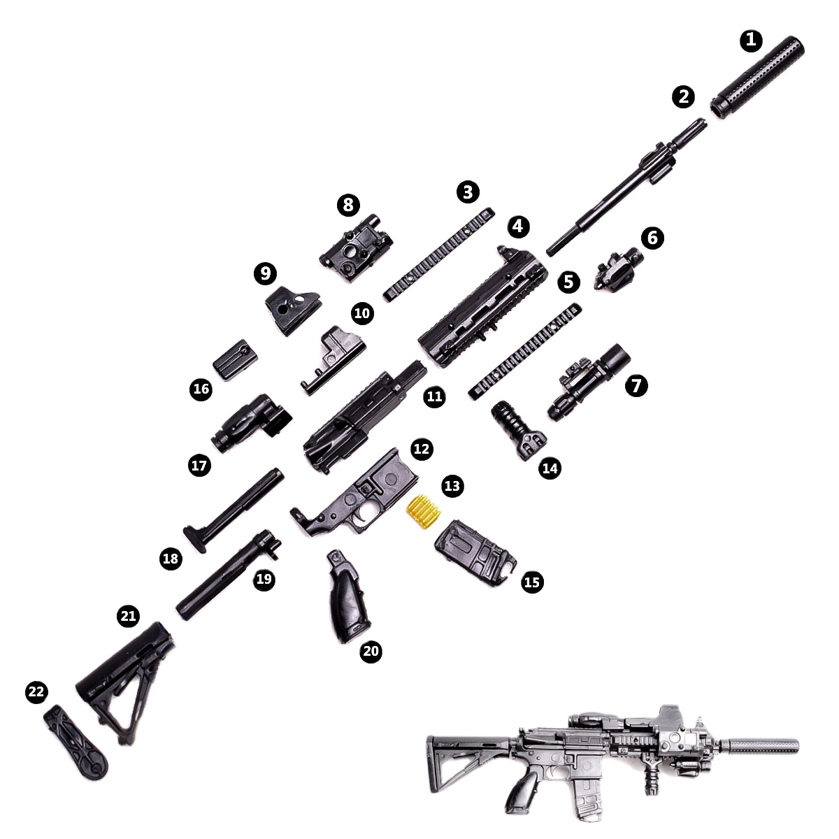 1 6 Pubg M416 Hk416 Rifle Gun Assemble Model Toys Puzzles Building Bricks Toy Model For Action Figure Buy Hk416 Rifle Model Hk416 Assemble Model Rifle Gun Model Product On Alibaba Com
