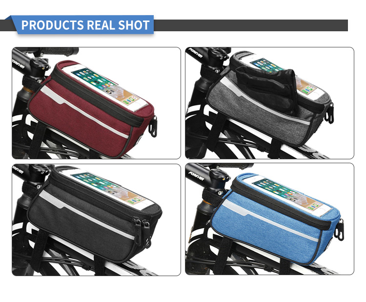 Rain Proof Saddle Bag with Cell Phone Pocket