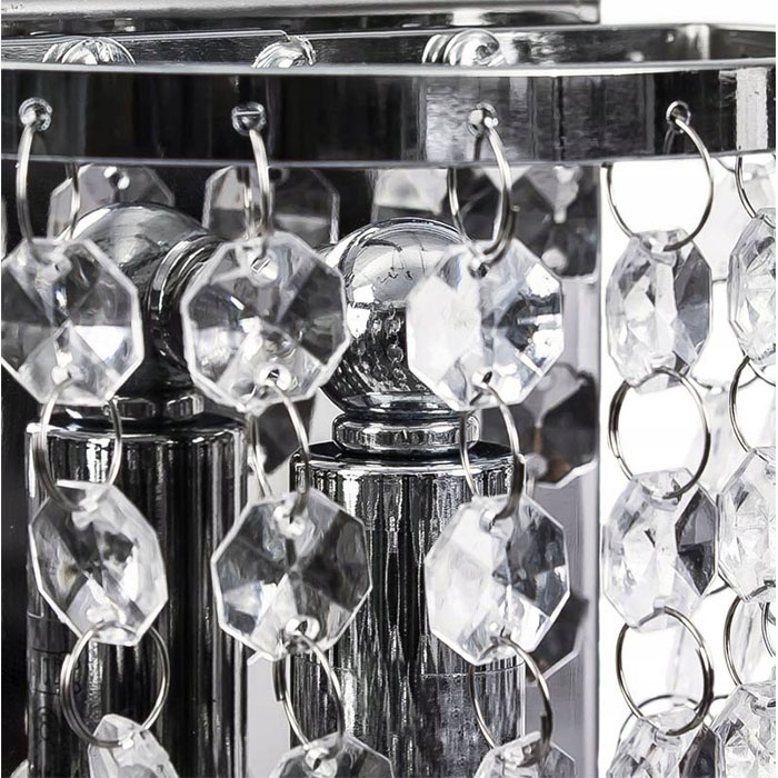 restaurant wall mounted lamp Wholesale Modern hotel bedside Crystal Wall Lamp Chrome Decoration Acrylic Wall light