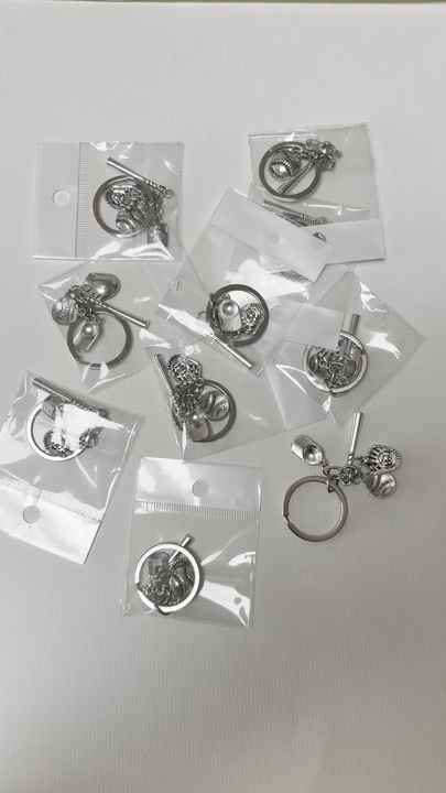 Porte-clés Acier Inoxydable Rond Grenouille-violon