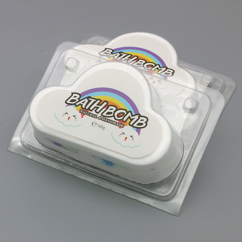 Лидер продаж на amazon, увлажняющие успокаивающие натуральные эфирные масла ручной работы, освобождающие давление, Бомбочки для ванны с радужными облаками для спа