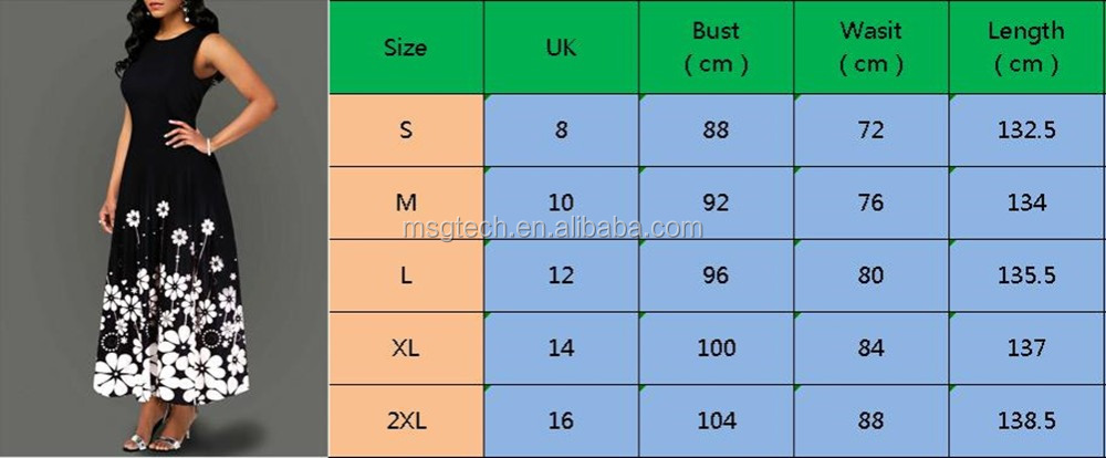 Large Size Elegant Women's Floral Print Long Maxi Dress Evening Party Beach Dress Summer Sleeveless Long Flower Sundress Costume