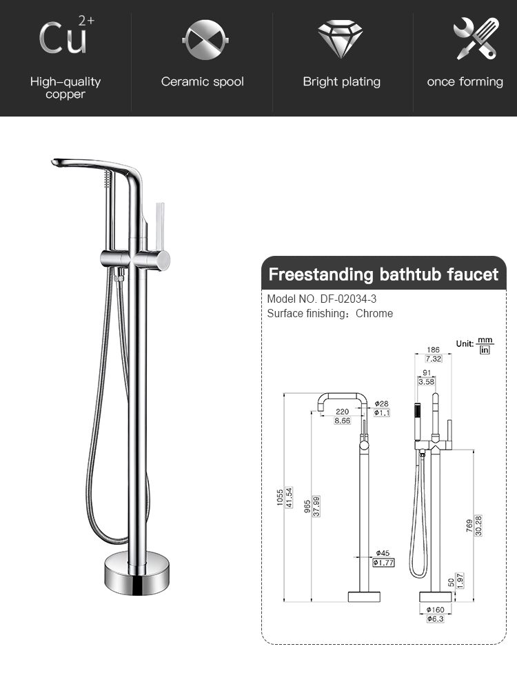 Bathtub Shower Mixer Tap Water With Faucet cUPC Install Upc Tub And Valve Big 1Hole Freestanding Head Bath Free Stand