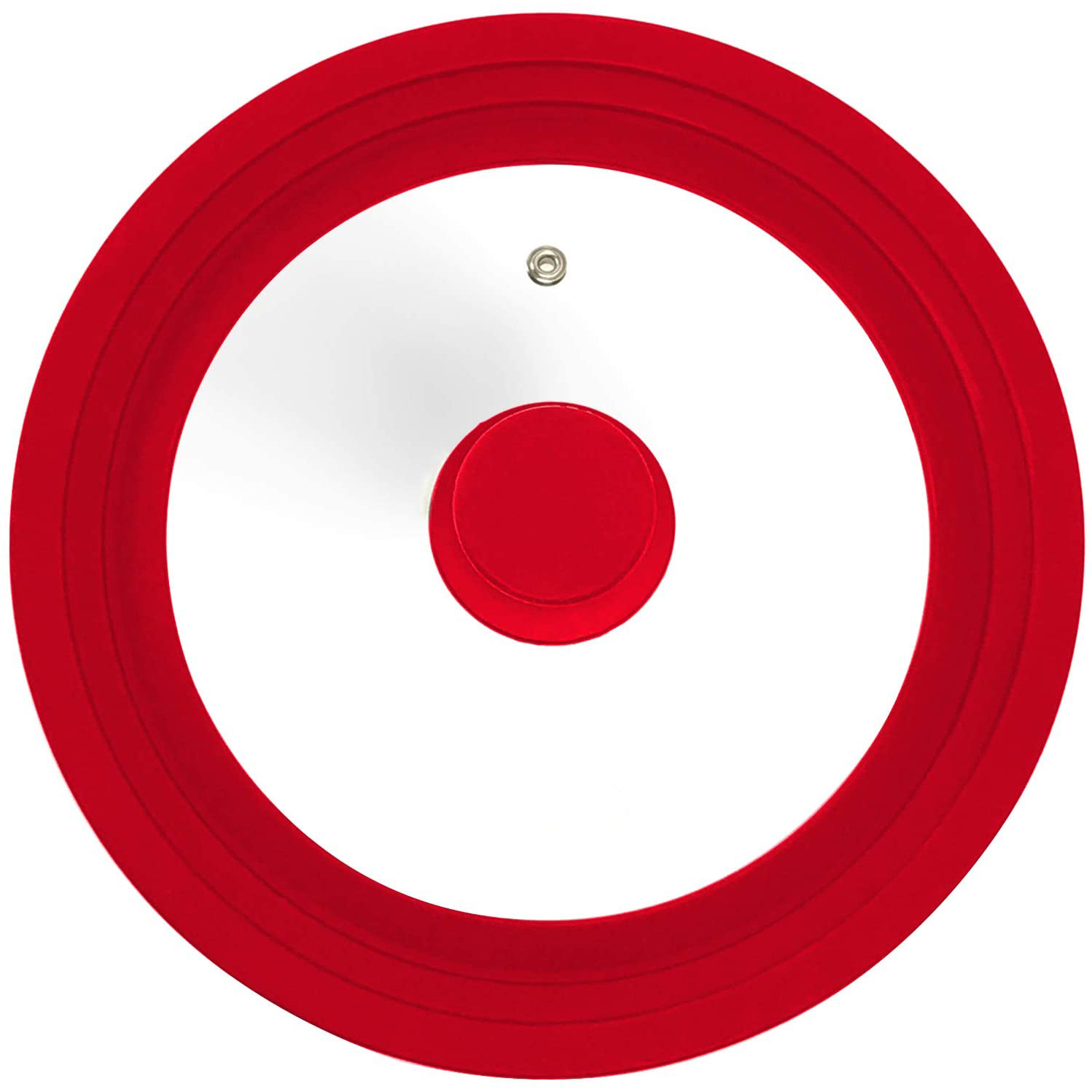 8/8.5/9.5in Cool-Touch ручка для еды из закаленного стекла безопасный силикон резиновый ободок универсальный силиконовый стеклянная крышка крышки для кастрюль и сковородок