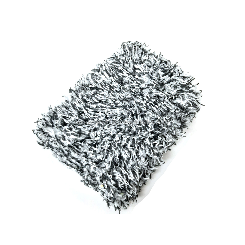 Delixe MCR Корейская подушка из микрофибры для мытья автомобиля 16x23 длинная высокая высота ворса вискоза Вискоза включена