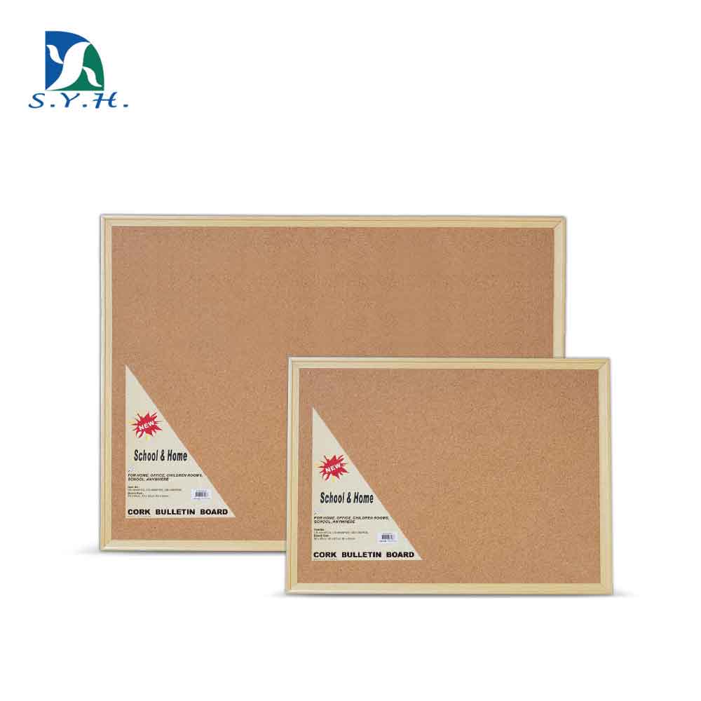 Оптовая продажа, пробковая доска с пластиковой имитацией деревянной рамы