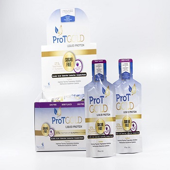 Custom formulation comparable to GOLD Berry Sugar Free Liquid Protein Shot