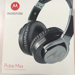 Fones de Ouvido da marca-Pulse Max-Preto e Branco, Novo Orçamento Fones De Ouvido