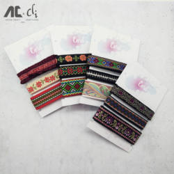 DIY Acessórios Tecido Jacquard Conjunto Trança de 3 Tendência Do Vintage 2020