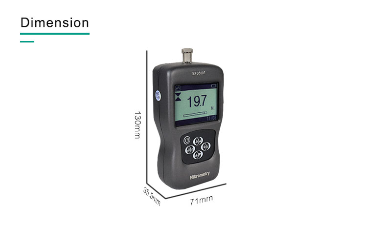 Mikrometry sh-500 Digital Force Gauge 500N Force Test Equipment dynamometer EFGE