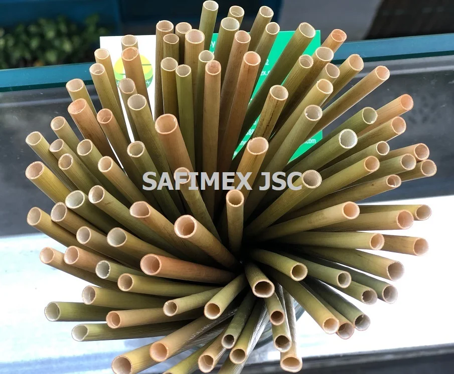 Dried grass straws disposable in Vietnam with biodegradable packaging