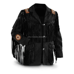 jaqueta masculina com franja