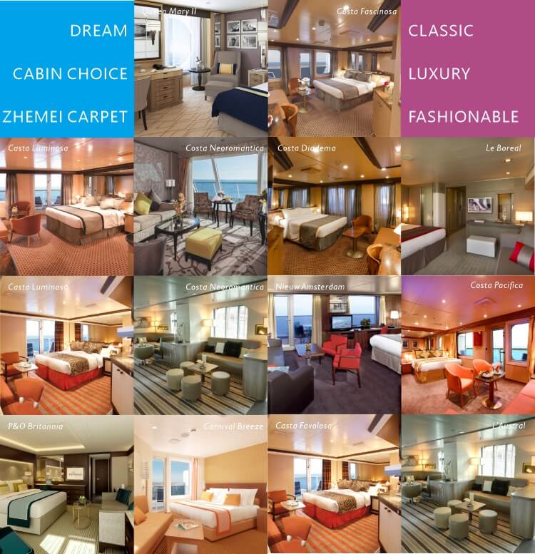 Axminster Wool River Boat Carpet For Ballroom carpet