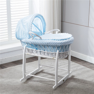 wicker moses basket and stand