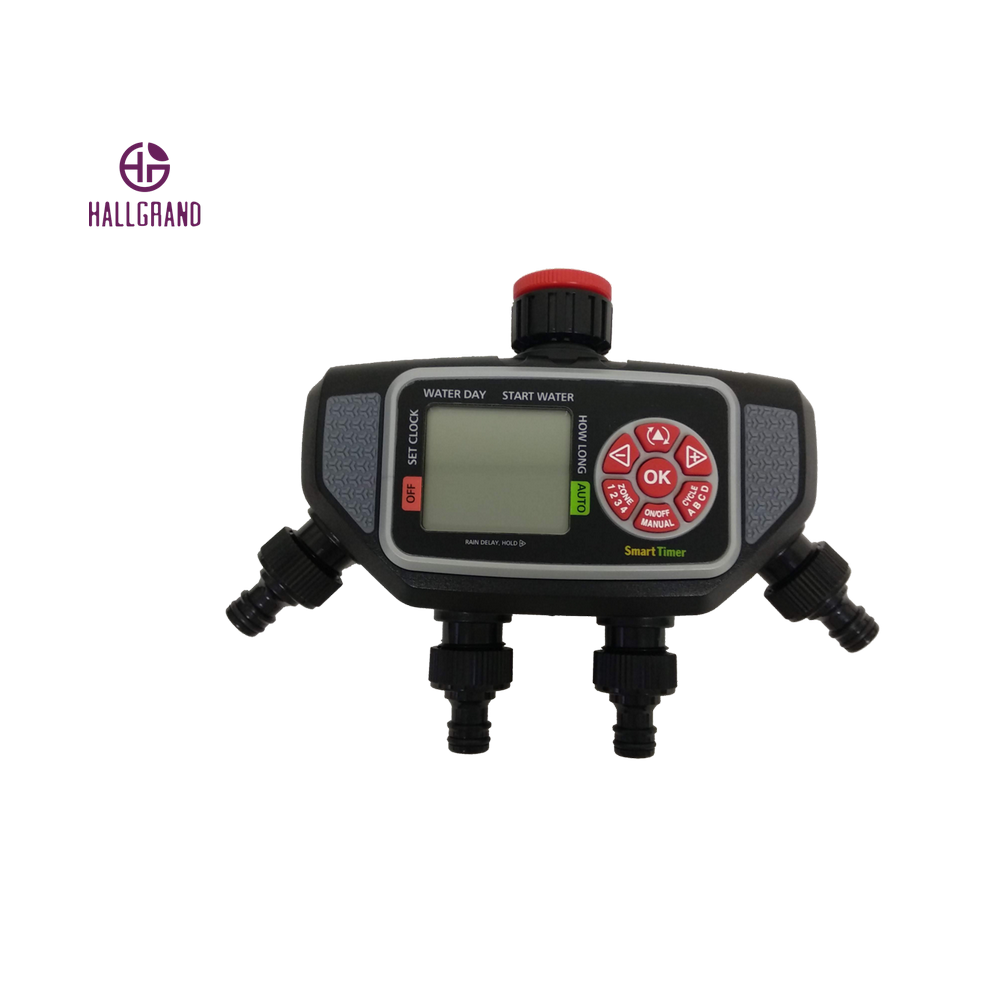Electronic Watering Timer Garden Water Sprinkler Timer Multiple Zones Programs Run Time Easy Setup and Program Riego Inteligente