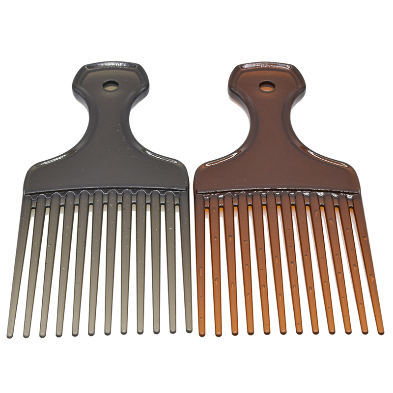 Insert Afro Hair Pick Comb Hair Fork Comb Oil Slick Styling Hair Brush Hairdressing Accessory for Men & Women