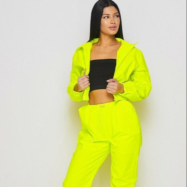 neon jogging suit