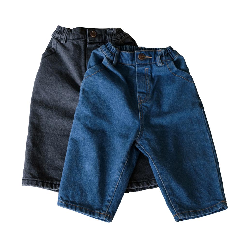 DE MARVI/теплые джинсы для малышей длинные штаны детские брюки, одежда оптовая продажа, Сделано в Корее