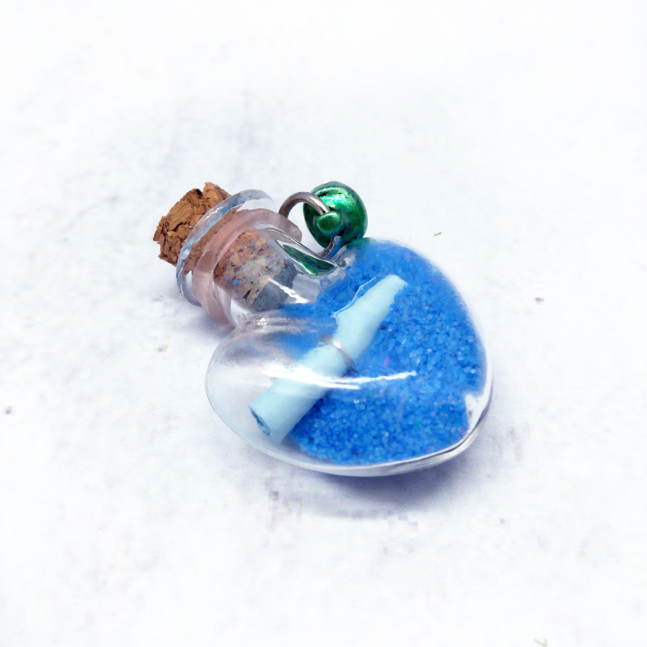 Мини-стеклянная бутылка с аксессуарами для украшения «сделай сам»