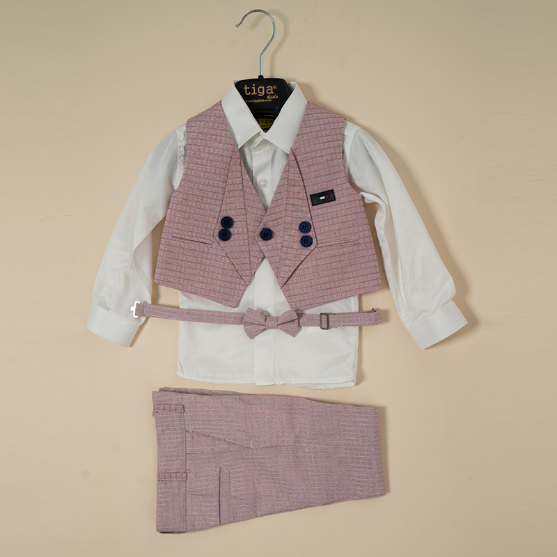 100% хлопок, официальная летняя одежда для маленьких мальчиков, комплект из жилета и майки для мальчиков