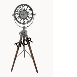 Decorative Wooden Tripod Flour Stand Clock home decor