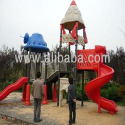 High Quality Plastic Playgrounds-Slide, Swing, Roof