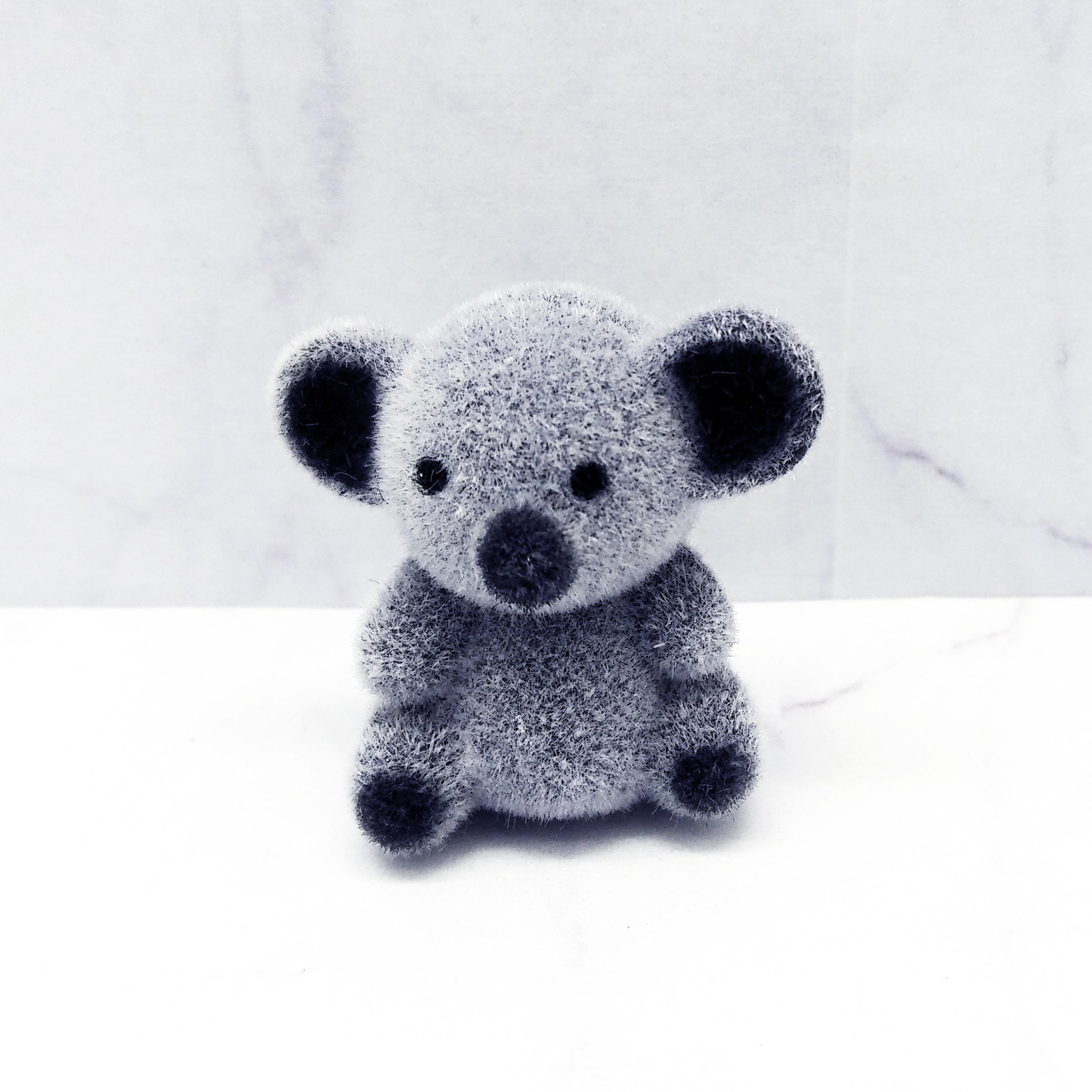 Миниатюрный 2020 Флокированный Коала 1 дюйм