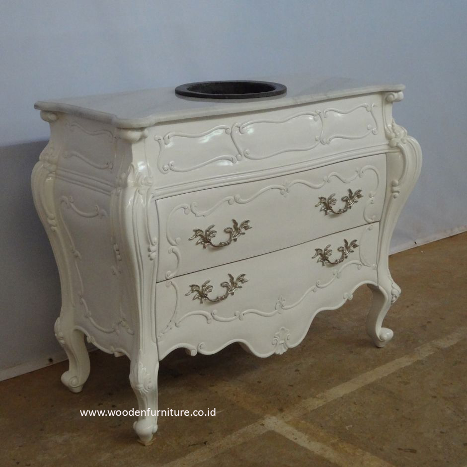 Мебель для ванной комнаты во французском стиле, раковина, антикварная раковина, домашняя мебель в европейском стиле