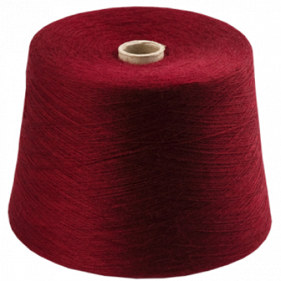 Кольцевая пряжа для машинного вязания, 30% овечья шерсть, 70% полиамид, необработанная и окрашенная