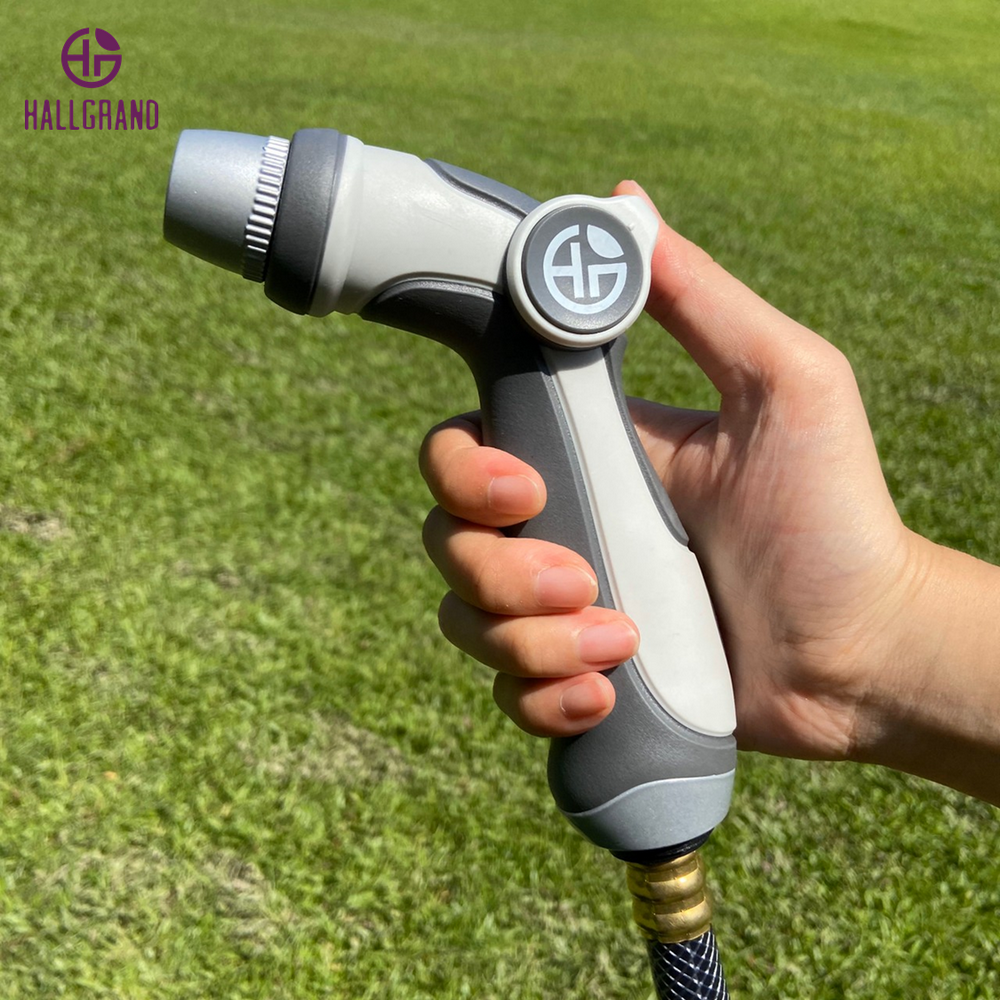 Ultra Light Thumb Control Hose Nozzle Flow Adjustable Garden Use Water Gun High Pressure Water Jet Sprayer