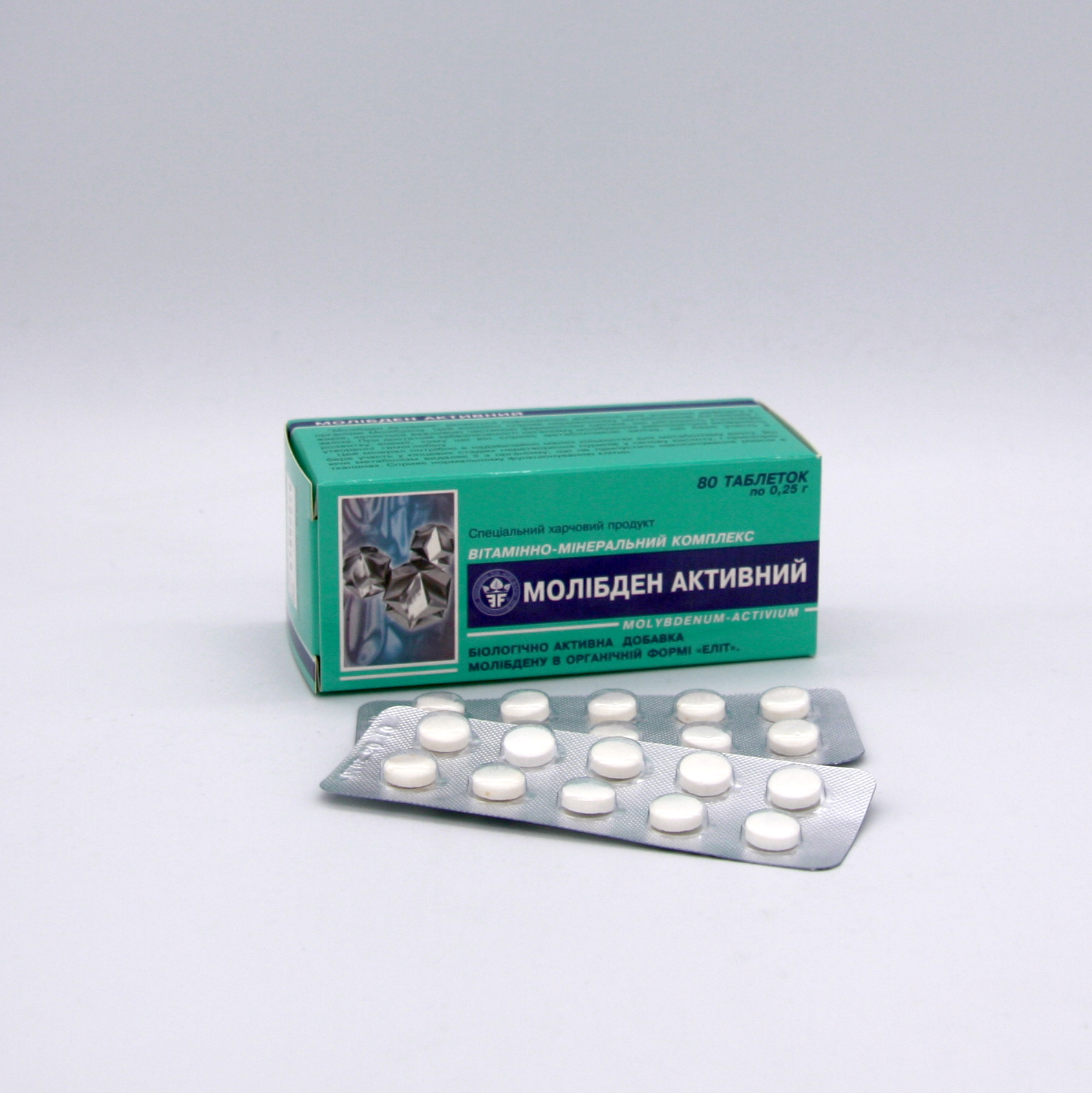 Таблетки с активным молибденом для нутритивной анемии, липидного обменного заболевания