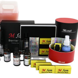 [M FAM] Coreano No.1 Automóvel revestimento de proteção de superfície de vidro & revestimento repelente à Água 50ml/1 conjunto