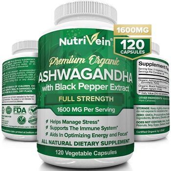 Аналог органических капсул Ashwagandha по индивидуальному заказу 1600 мг с экстрактом черного перца