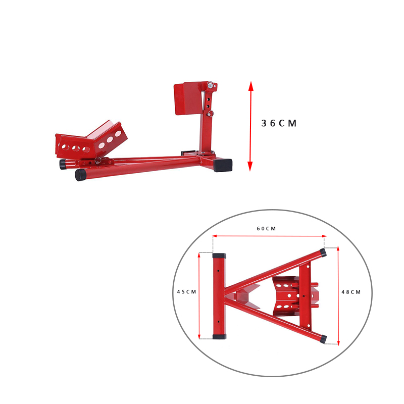 可调式可拆卸钢制摩托车摩托车轮胎轮围场支架支架前支架轮挡