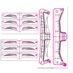 Korea hot selling Beauty Microblading Disposable Eyebrow tattoo Sticker Brow Sticky Ruler Eyebrow Ruler
