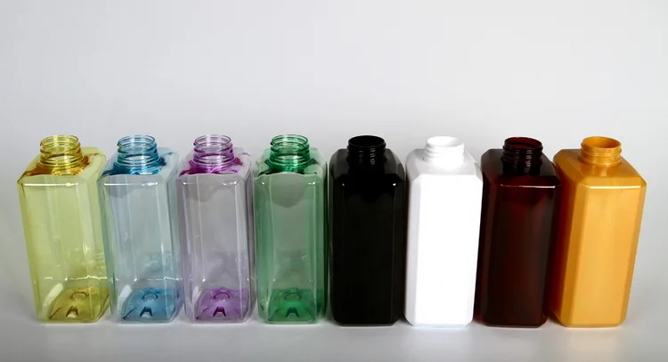 square plastic water bottle