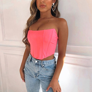 corset strapless top