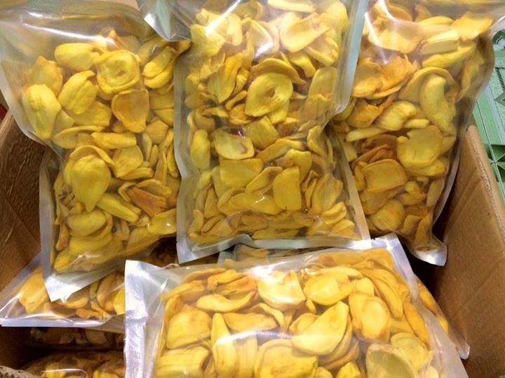 DRIED JACKFRUIT/DEHYDRATED JACKFRUIT/CRISPY JACKFRUIT CHIPS SNACK EXPORT STANDARD FROM VIETNAM