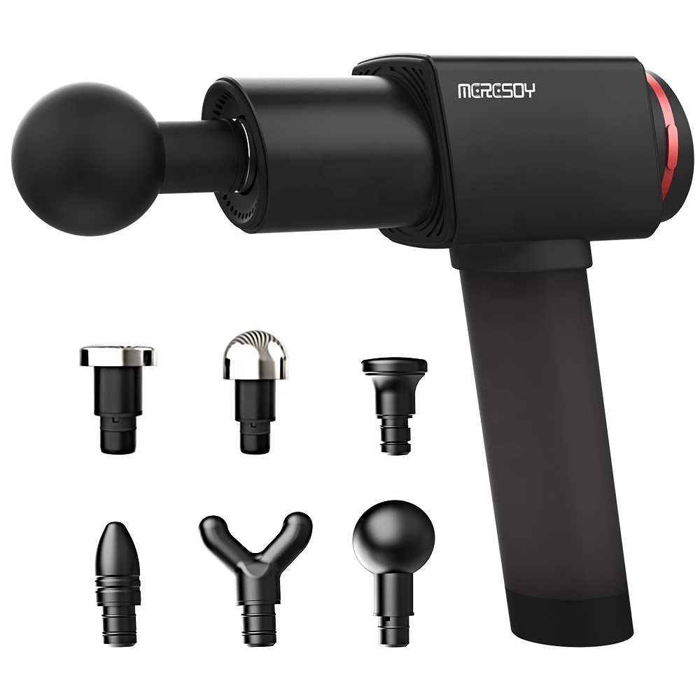 Новый meresoy 24V мощность аккумуляторная электрическая глубокий ткань пневматический ударный мышц тела массажный пистолет