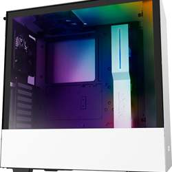 NZXT - H510i Compact ATX Mid-Tower Case with RGB Lighting - Matte White