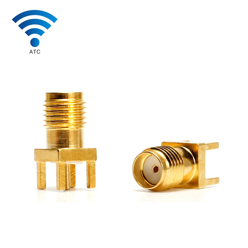 SMA RF Connector SMA-KWE ANTENNA SMA JACK Right Angle PCB Mount