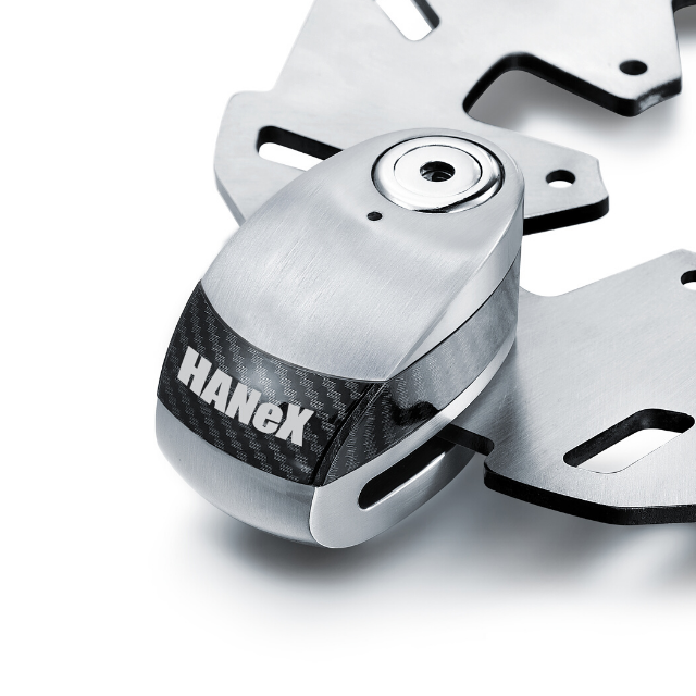 Встревожены мотоцикл тормозной механизм блокировки дисковых тормозов 6 мм булавки 557g с 120dB сигнализации черного, желтого цвета серебристого цвета с открытыми пальцами; Цвета оранжевый, зеленый, велосипед диск блокировки