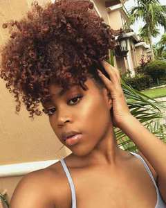 Afro Puff Curly Hair Drawstring Ponytail Afro Puff Curly Hair